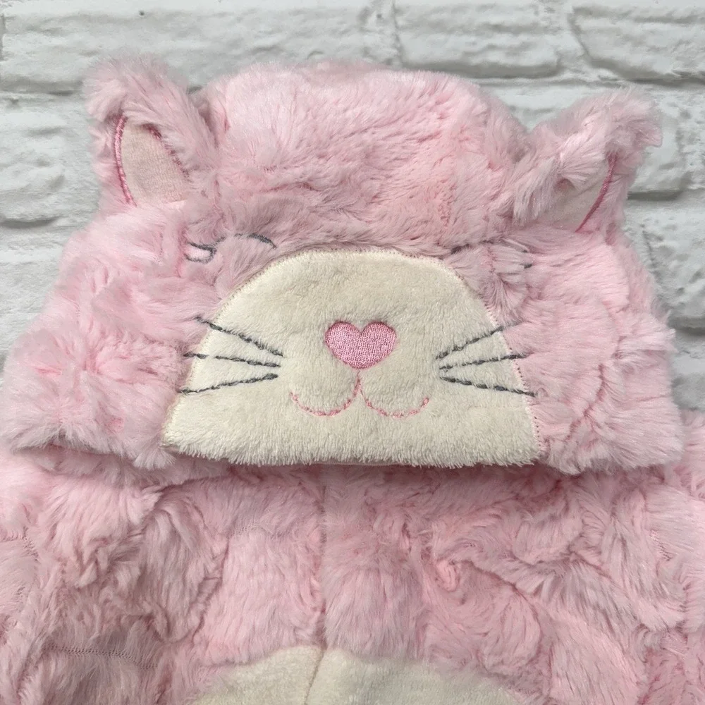 Infant Baby Girls Winter Jumpsuit 6M Pink‎ Fur Hooded Outfit Kitten Warm Fuzzy